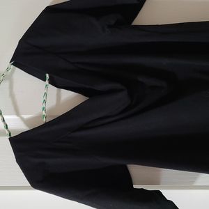 Black off the shoulder top